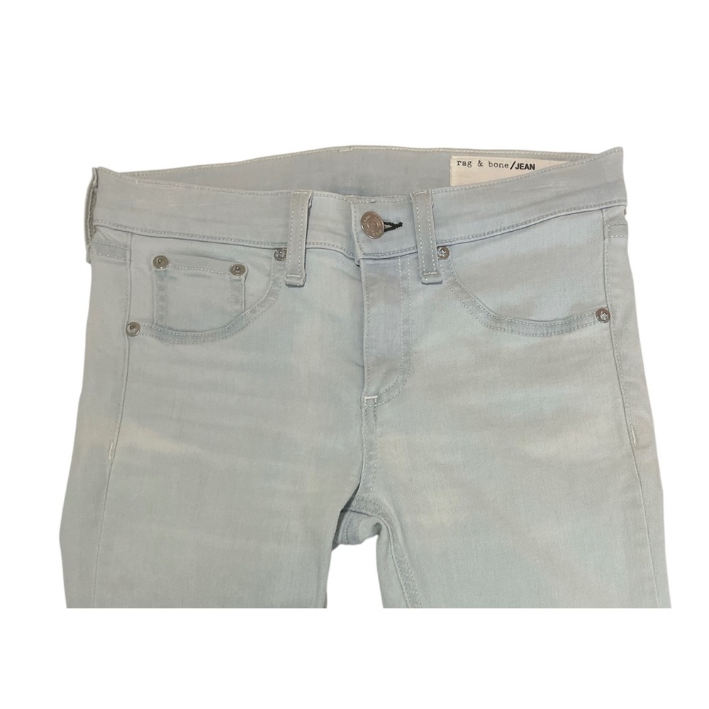 Rag & Bone Capri Jeans Light Wash‎ Denim Stretch Skinny Fit Women's Size 26